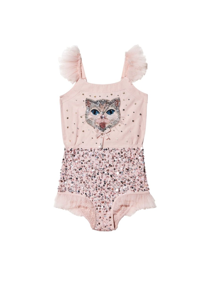 Tutu du Monde Kitty Kat Onesie Porcelain Pink Clearance