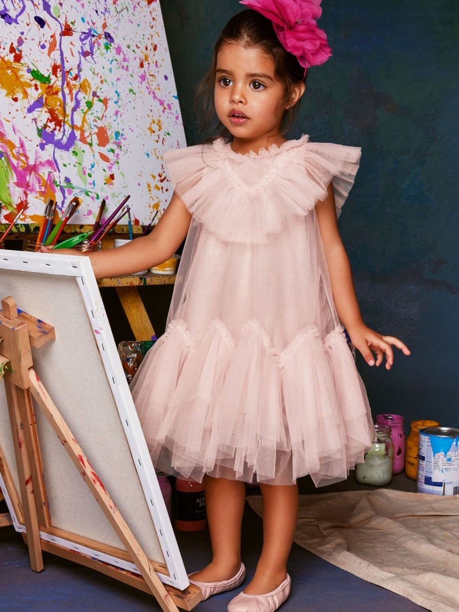 Tutu du Monde Bebe Lacquer Tulle Dress Pink Cloud Clearance