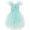 Tutu du Monde Floating Florals Tutu Dress Teal Gloss Clearance