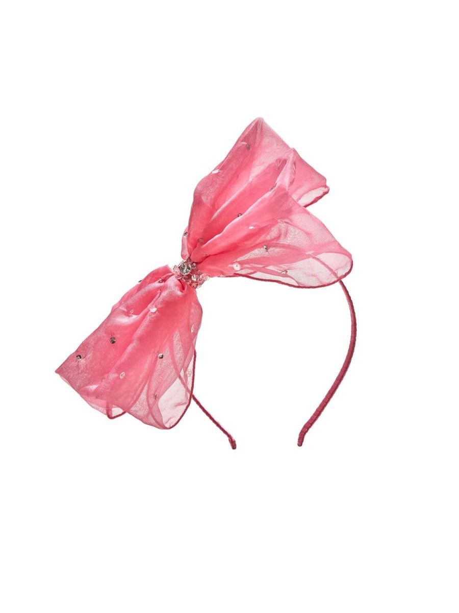 Tutu du Monde Crystal Bow Headband Aurora Pink Clearance