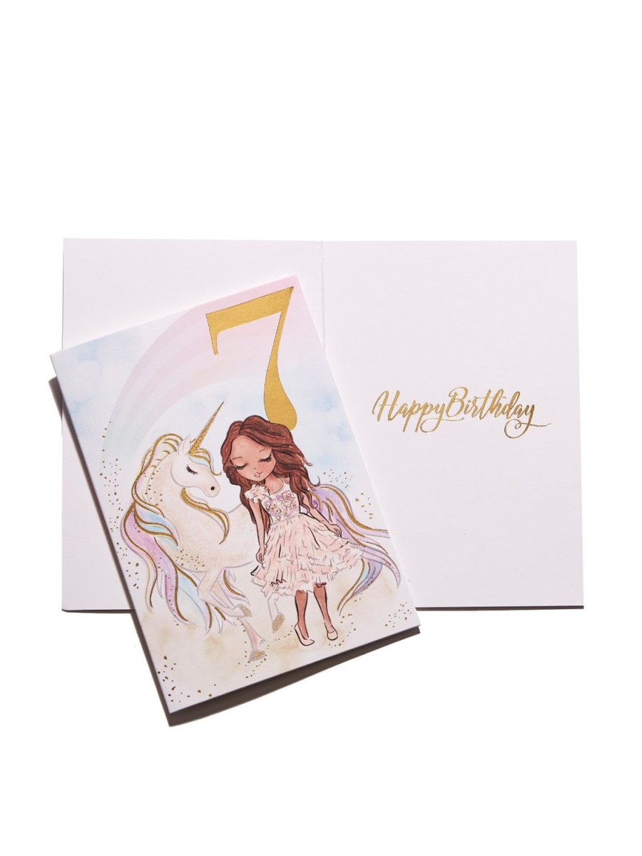 Tutu du Monde 7Th Birthday Card Unicorn Magic Clearance