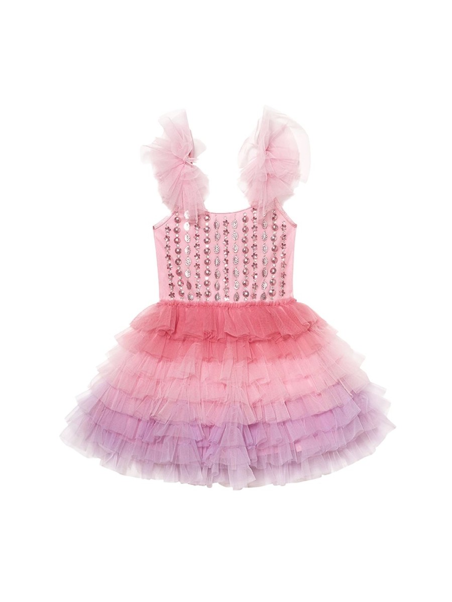 Tutu du Monde Bebe Brushwork Tutu Dress Candy Floss Mix Hot