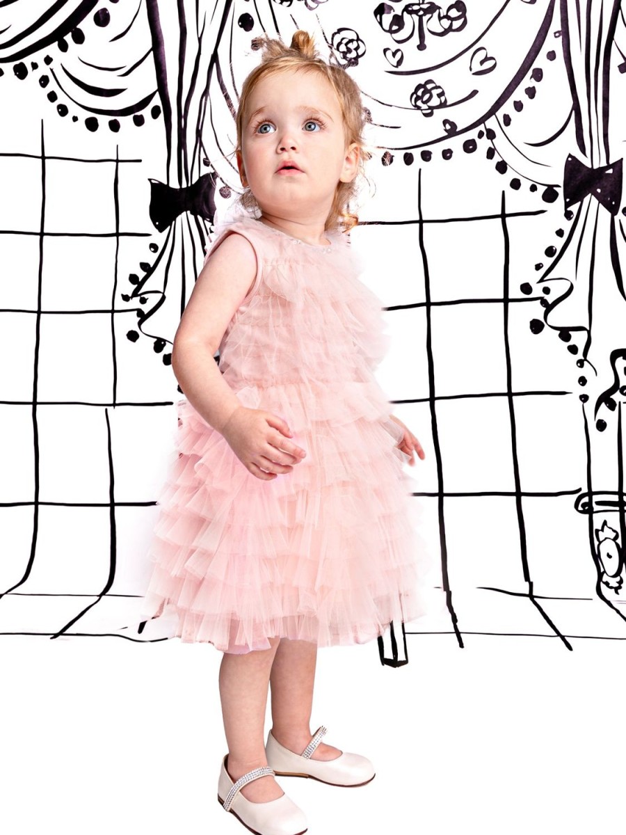 Tutu du Monde Bebe Obsession Tulle Dress Rose Quartz Clearance