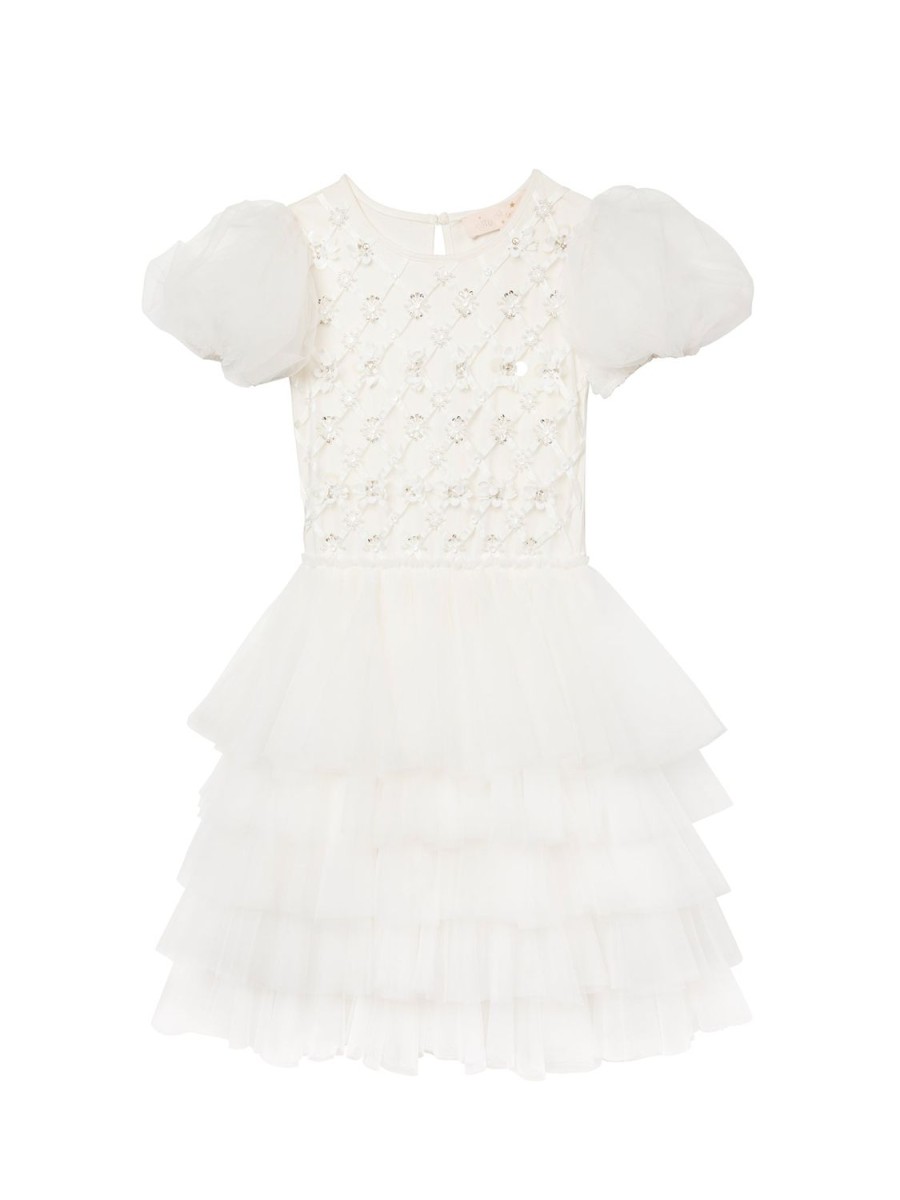 Tutu du Monde Floral Lattice Tutu Dress Milk Online