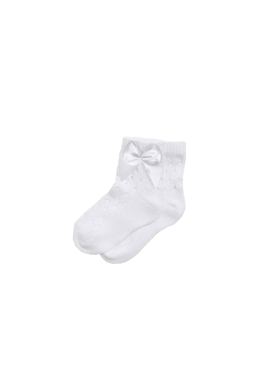 Tutu du Monde Lullabi Ankle Socks With Bow White New