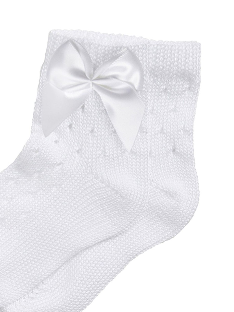 Tutu du Monde Lullabi Ankle Socks With Bow White New