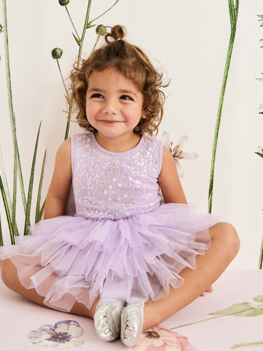 Tutu du Monde Bebe Mirror Ball Tutu Dress Lilac Thistle Best