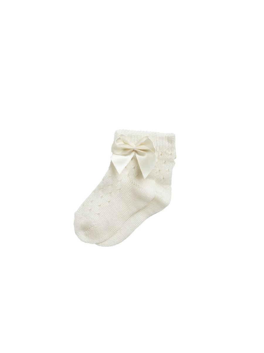 Tutu du Monde Lullabi Ankle Socks With Bow Cream Best