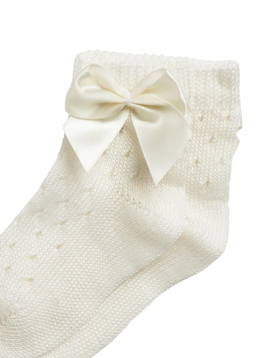 Tutu du Monde Lullabi Ankle Socks With Bow Cream Best