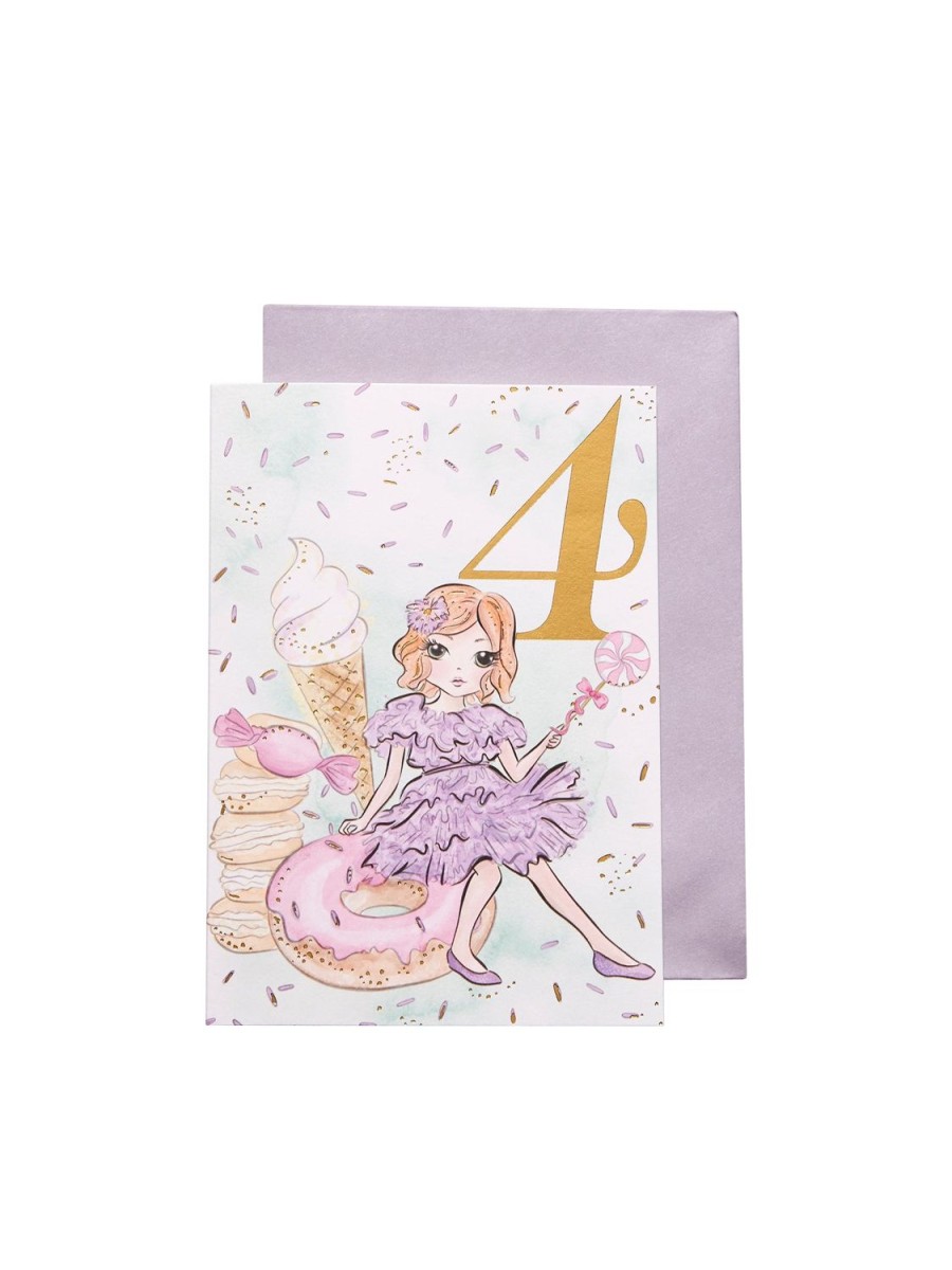 Tutu du Monde 4Th Birthday Card Confetti Treats Best