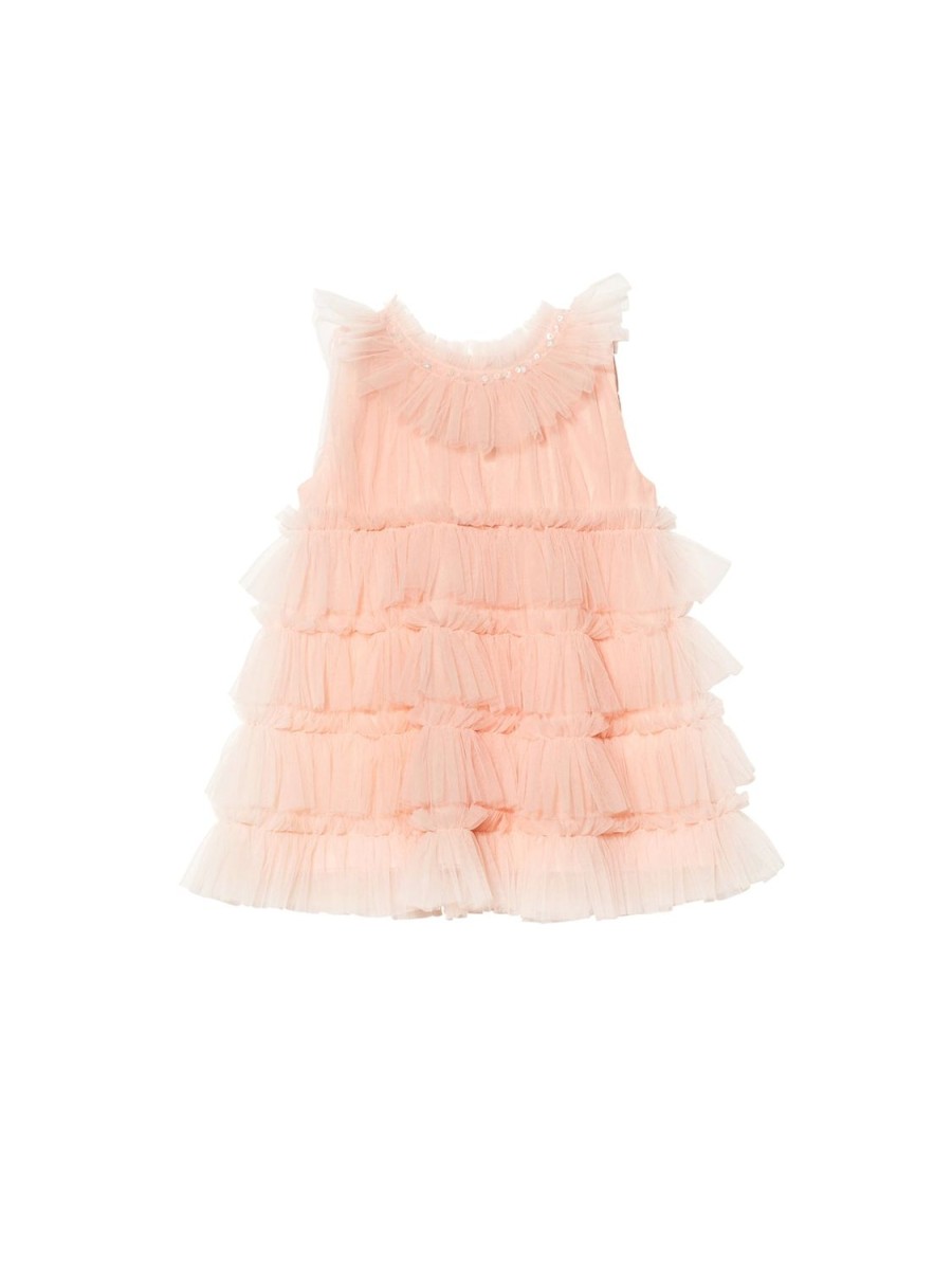 Tutu du Monde Bebe Mural Tulle Dress Pale Coral Clearance