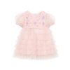 Tutu du Monde Bebe Floral Lattice Tulle Dress Heavenly Pink Wholesale